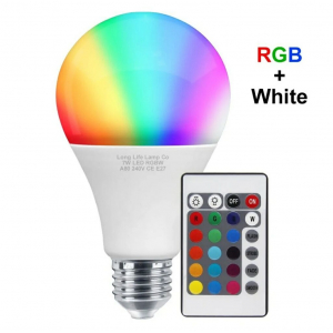 Умная светодиодная лампочка RGB+W A60  арт.98121
